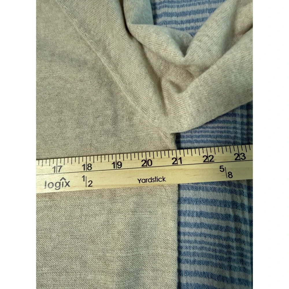 J. Crew Womens Raglan Basic Crewneck Sweater Oatmeal Earthy Beige Granola Size M